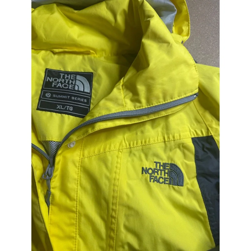 The‎ North Face Summit Series GORE-TEX Raintex Jacket Yellow Grey XL NP10311